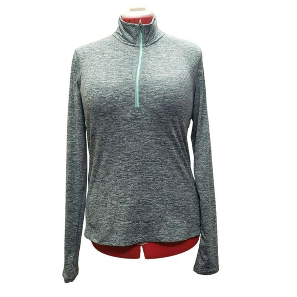 Nike Dri-Fit Element Half Zip Running Top Long Sleeve Medium, Green Space Dye - Picture 1 of 10